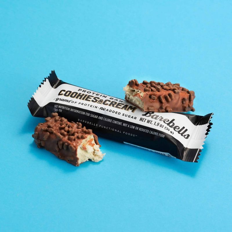 slide 3 of 4, Barebells Protein Single Bars - Cookies and Cream - 55gms, 1 ct