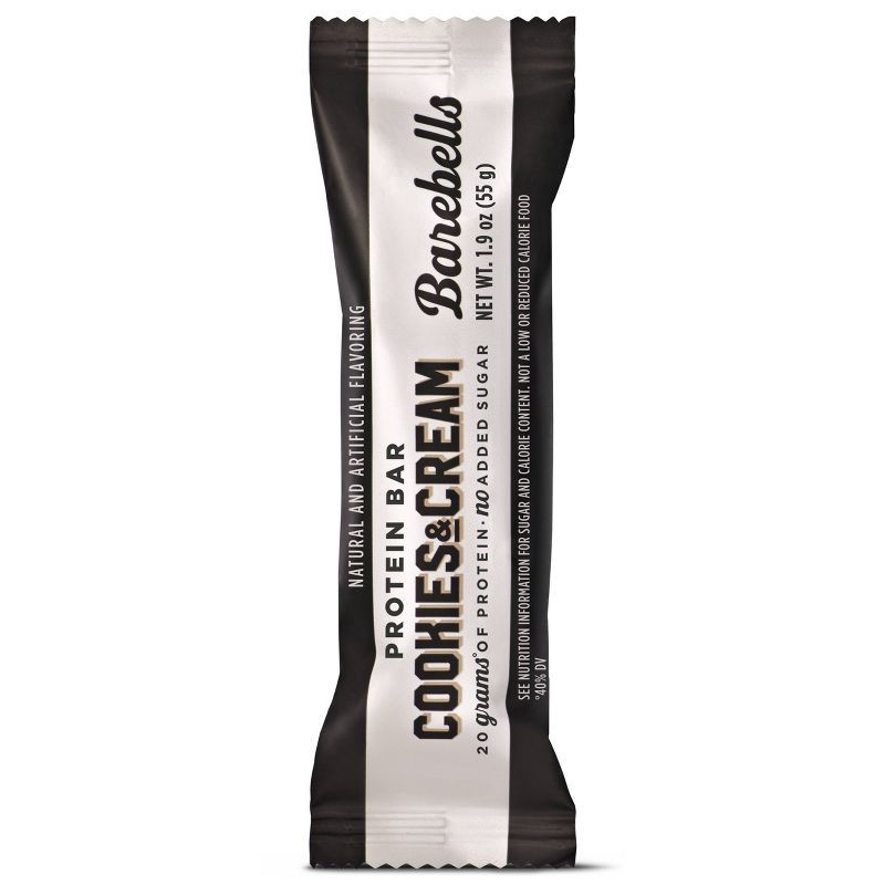 slide 1 of 4, Barebells Protein Single Bars - Cookies and Cream - 55gms, 1 ct