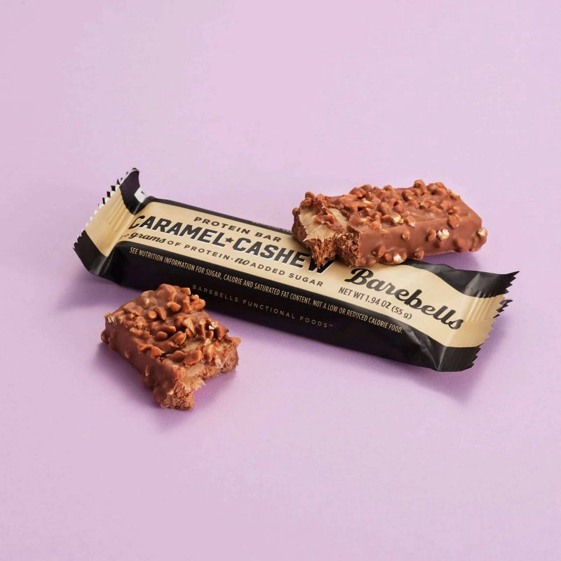 slide 2 of 2, Barebells Protein Single Bars - Caramel Cashew - 55gms, 1 ct