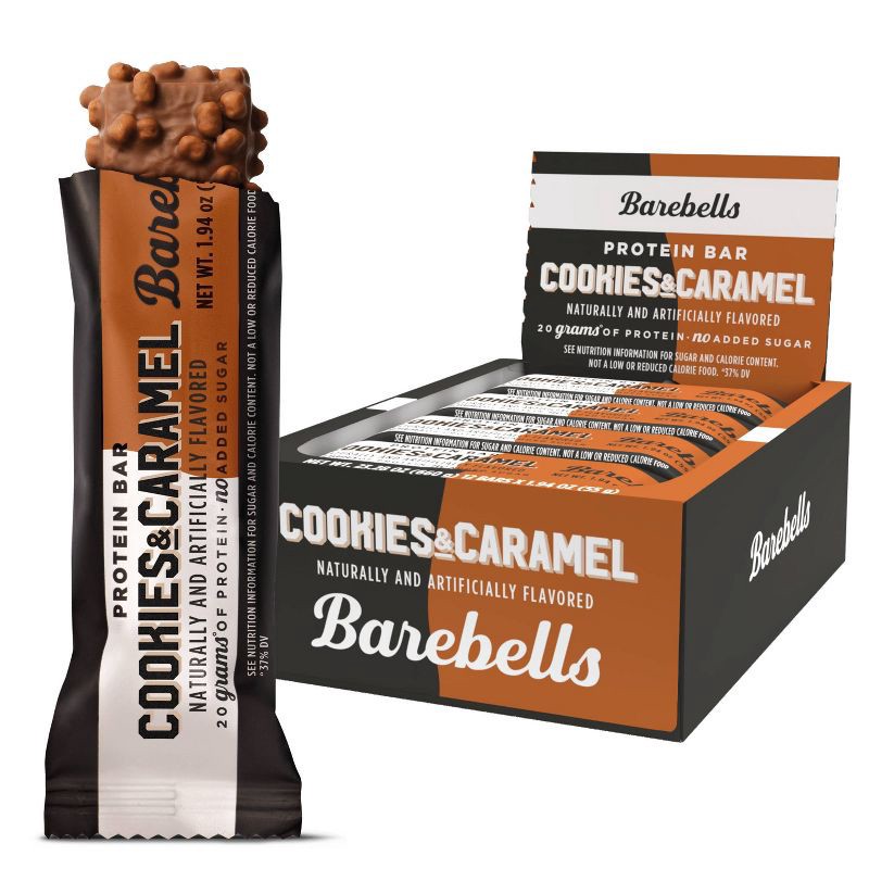 slide 2 of 2, Barebells Protein Single Bars - Cookies & Caramel - 55gms, 1 ct