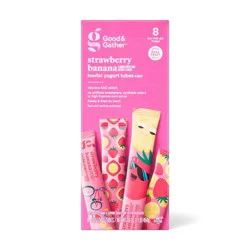 Strawberry Banana Low Fat Kids' Yogurt Tubes - 1lbs/8ct - Good & Gather™