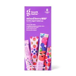 Mixed Berry Low Fat Kids' Yogurt Tubes - 1lbs/8ct - Good & Gather™