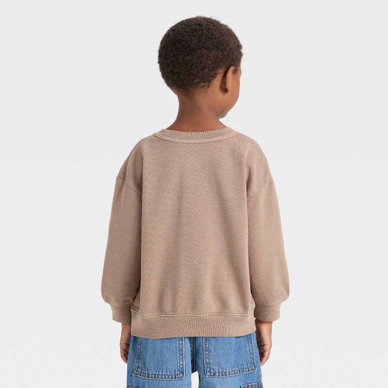 slide 4 of 4, Toddler Boys' Western Horse Sweatshirt - Cat & Jack™ Beige 18M, 1 ct