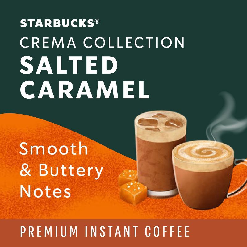 slide 3 of 9, Starbucks Crema Collection Premium Salted Caramel Flavored Instant Coffee - 7.12oz, 7.12 oz