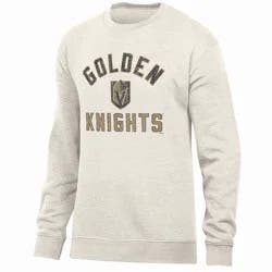 NHL Vegas Golden Knights Men's Long Sleeve Oat Crew Neck Fleece - M