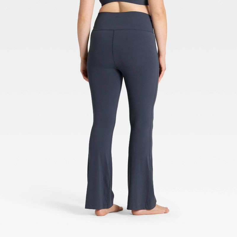 slide 5 of 5, Women's Everyday Soft Crossover Flare Leggings - All In Motion™ Navy Blue M, 1 ct