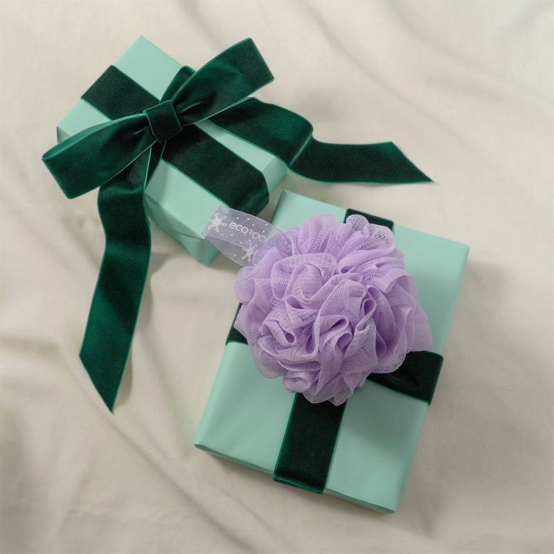 slide 3 of 4, EcoTools Snowflake Delicate Bath Sponge - Purple, 1 ct