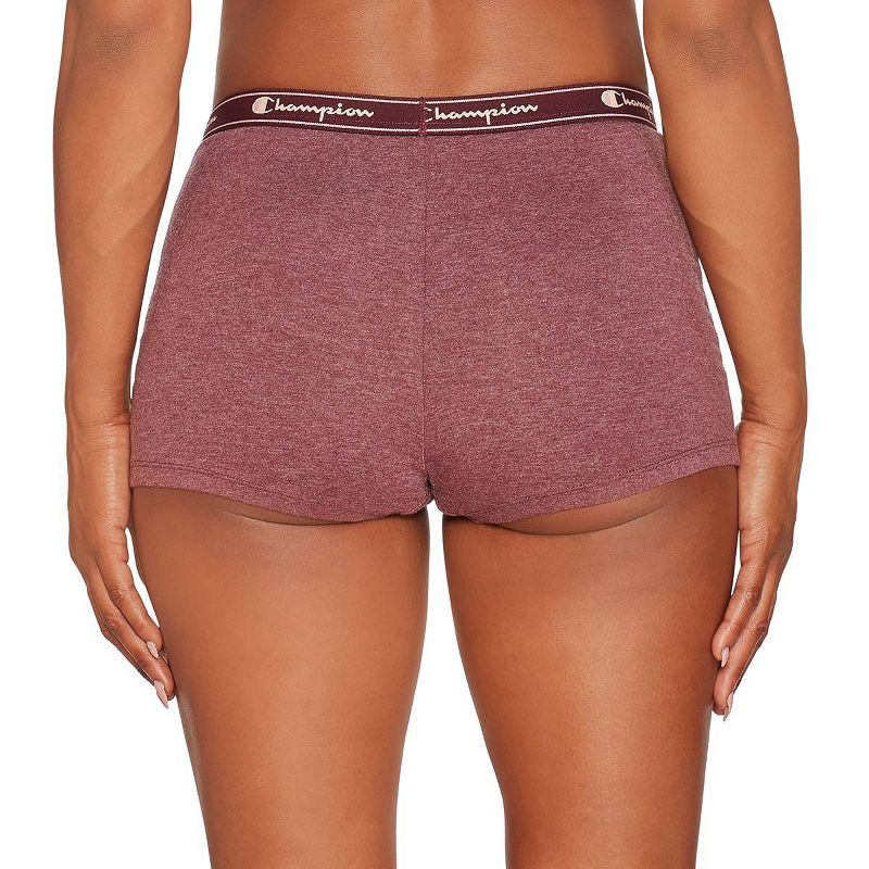slide 4 of 6, Champion Women's 5pk Cotton Stretch Iconic Essentials Boyshorts - M, 5 ct
