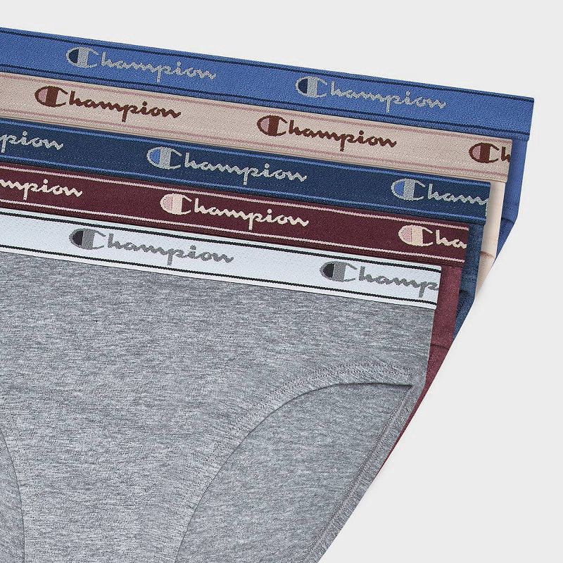 slide 5 of 6, Champion Women's 5pk Cotton Stretch Iconic Essentials Hi-Cut Underwear - L, 5 ct