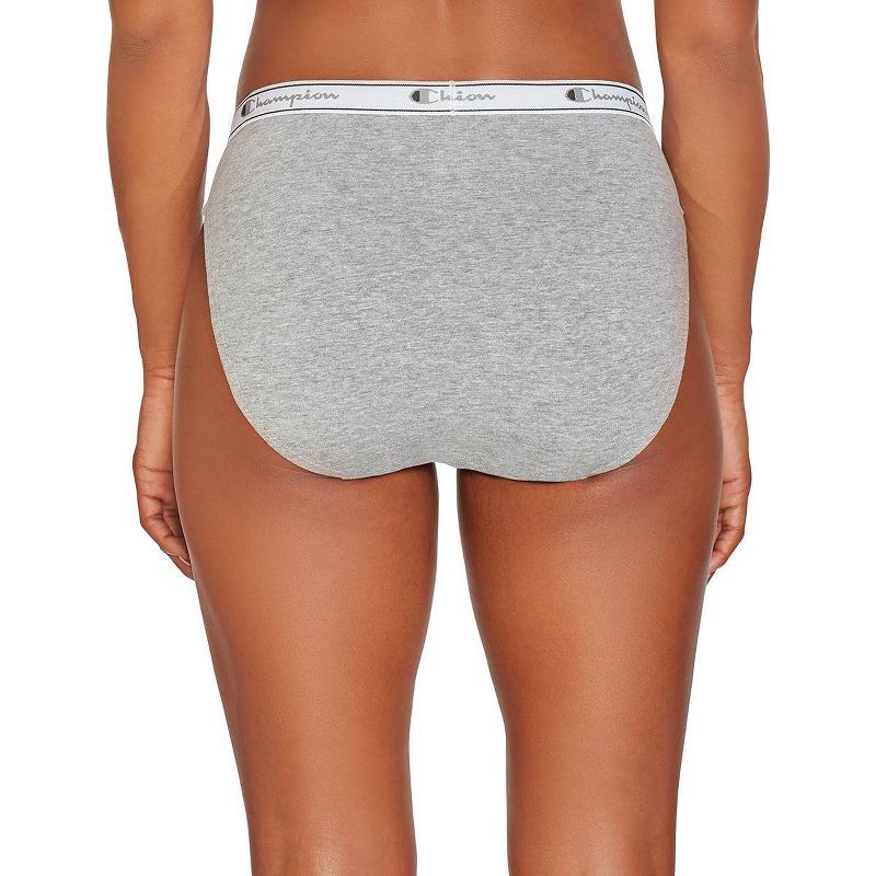 slide 4 of 6, Champion Women's 5pk Cotton Stretch Iconic Essentials Hi-Cut Underwear - XL, 5 ct