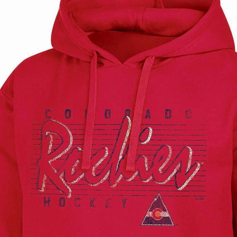 slide 3 of 3, NHL Colorado Rockies Men's Vintage Fleece Hooded Sweatshirt - M, 1 ct