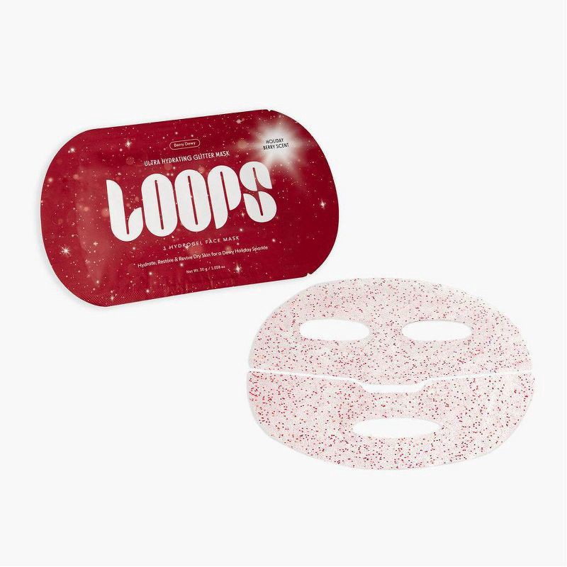 slide 2 of 2, LOOPS Berry Dewy Hydrating Hydrogel Face Mask - 1.06oz, 1.06 oz