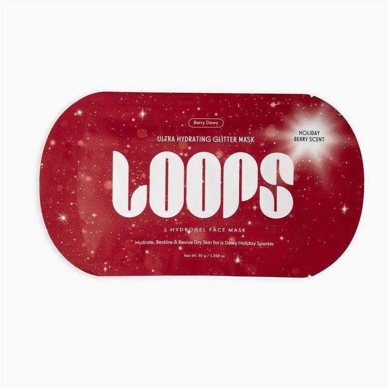 slide 1 of 2, LOOPS Berry Dewy Hydrating Hydrogel Face Mask - 1.06oz, 1.06 oz