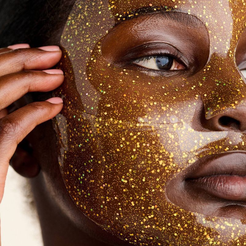 slide 3 of 3, LOOPS Tinsel Glow Brightening Hydrogel Face Mask - 1.06oz, 1.06 oz