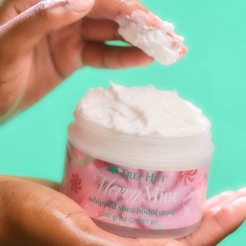 slide 6 of 8, Tree Hut Whipped Body Butter - Merry Mint - 8.4oz, 8.4 oz