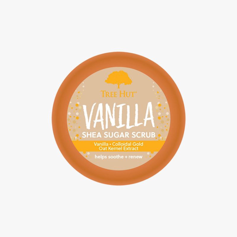 slide 2 of 9, Tree Hut Shea Sugar Body Scrub - Mini - Vanilla Shea - 3.4oz, 3.4 oz