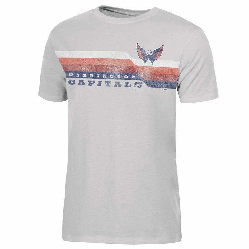 slide 1 of 3, NHL Washington Capitals Women's Short Sleeve Ash T-Shirt - M, 1 ct