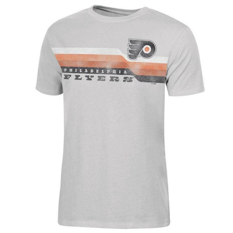 slide 1 of 3, NHL Philadelphia Flyers Women's Short Sleeve Ash T-Shirt - M, 1 ct