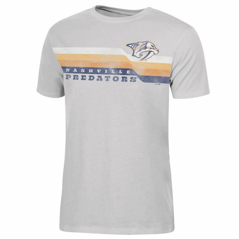 slide 1 of 3, NHL Nashville Predators Women's Short Sleeve Ash T-Shirt - M, 1 ct
