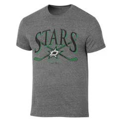 NHL Dallas Stars Men's Short Sleeve Gray Tri-Blend T-Shirt - M