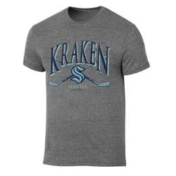 NHL Seattle Kraken Men's Short Sleeve Gray Tri-Blend T-Shirt - XL