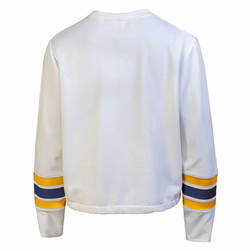 slide 2 of 3, NHL Nashville Predators Women's White Long Sleeve Fleece Crew Sweatshirt - XL, 1 ct