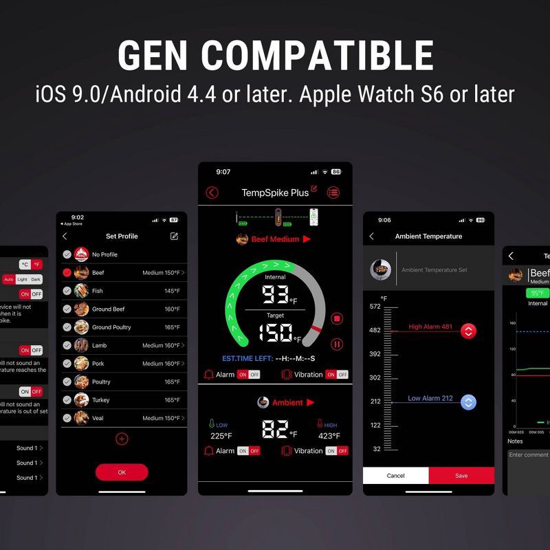 slide 11 of 11, ThermoPro Truly wireless meat themometer, 1 ct