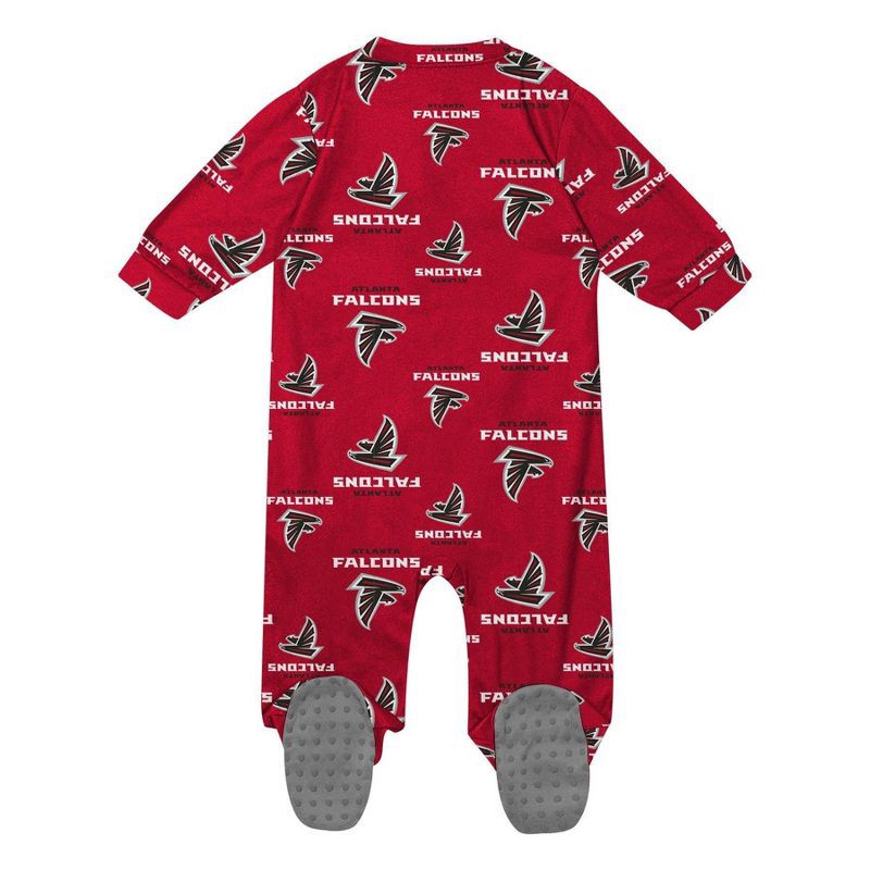 slide 3 of 3, NFL Atlanta Falcons Boys' Blanket Sleeper - 0-3M, 1 ct