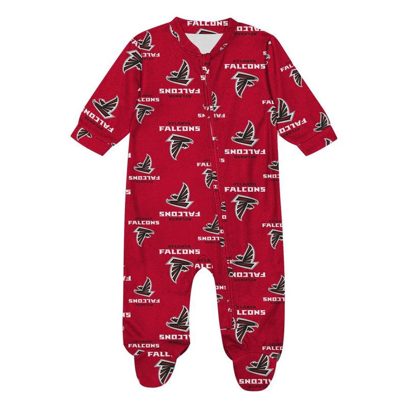 slide 2 of 3, NFL Atlanta Falcons Boys' Blanket Sleeper - 12M, 1 ct