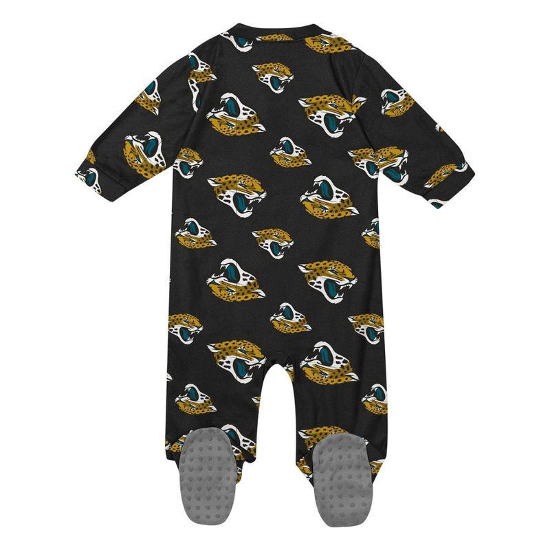 slide 3 of 3, NFL Jacksonville Jaguars Boys' Blanket Sleeper - 3-6M, 1 ct