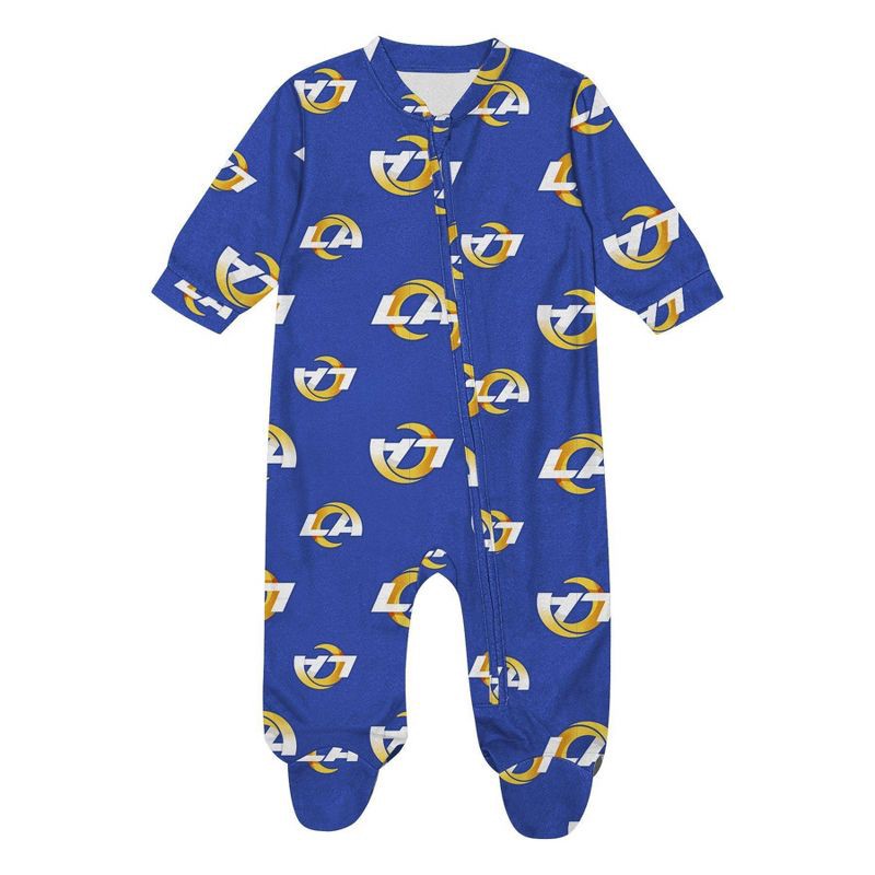 slide 3 of 3, NFL Los Angeles Rams Boys' Blanket Sleeper - 18M, 1 ct