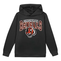 NFL Cincinnati Bengals Toddler Boys' Poly Fleece Hooded Sweatshirt - 12M