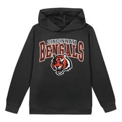 NFL Cincinnati Bengals Toddler Boys' Poly Fleece Hooded Sweatshirt - 12M