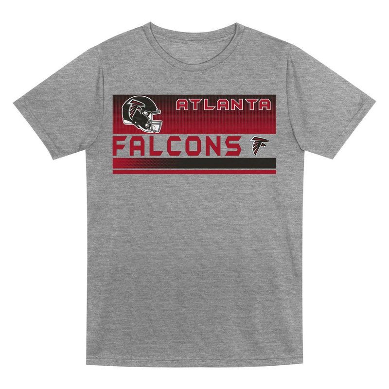 slide 2 of 3, NFL Atlanta Falcons Toddler Boys' Gray 2pk T-Shirt - 4T, 2 ct