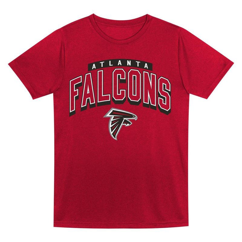 slide 3 of 3, NFL Atlanta Falcons Toddler Boys' Gray 2pk T-Shirt - 4T, 2 ct