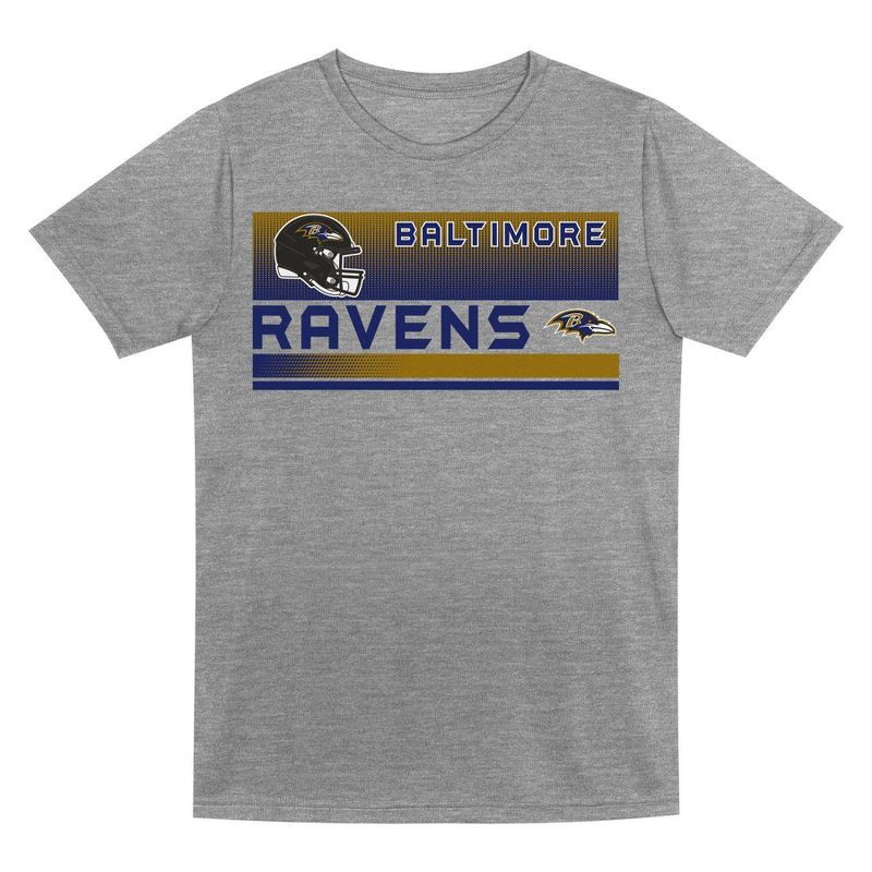 slide 2 of 3, NFL Baltimore Ravens Toddler Boys' Gray 2pk T-Shirt - 2T, 2 ct
