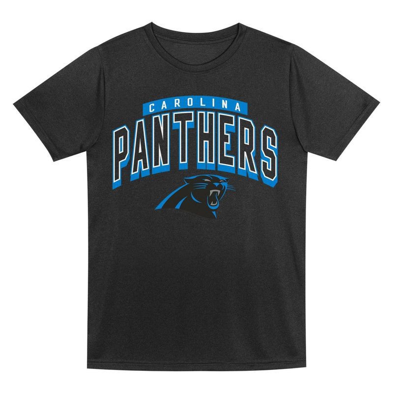 slide 3 of 3, NFL Carolina Panthers Toddler Boys' Gray 2pk T-Shirt - 2T, 2 ct