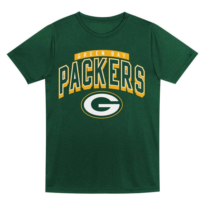 slide 3 of 3, NFL Green Bay Packers Toddler Boys' Gray 2pk T-Shirt - 3T, 2 ct