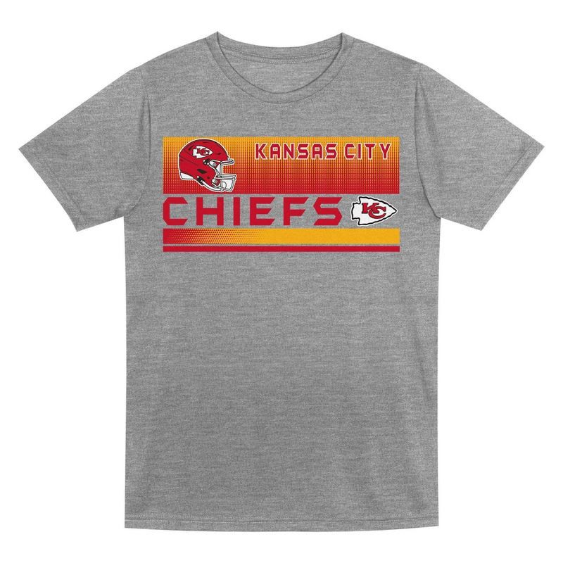 slide 2 of 3, NFL Kansas City Chiefs Toddler Boys' Gray 2pk T-Shirt - 2T, 2 ct