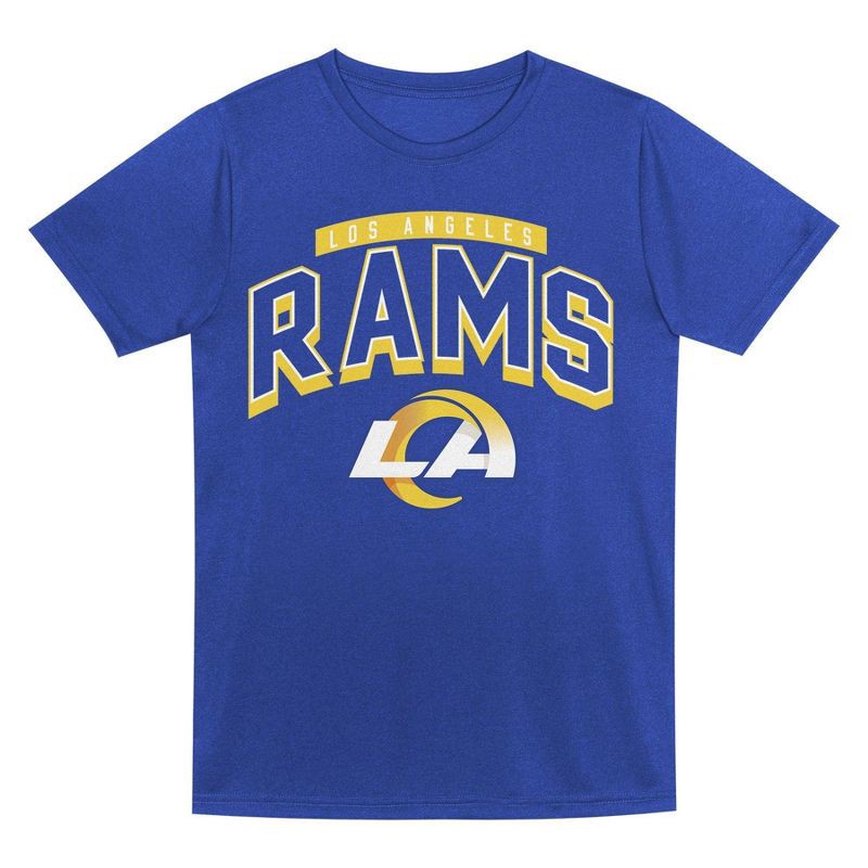 slide 3 of 3, NFL Los Angeles Rams Toddler Boys' Gray 2pk T-Shirt - 4T, 2 ct