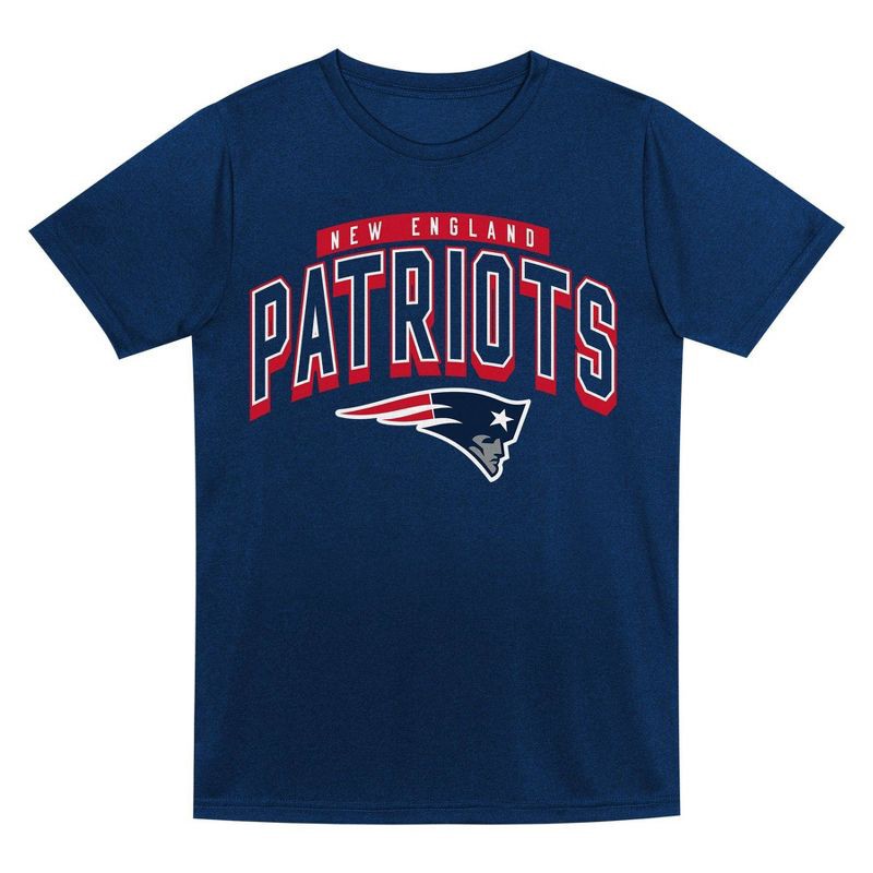 slide 2 of 3, NFL New England Patriots Toddler Boys' Gray 2pk T-Shirt - 2T, 2 ct