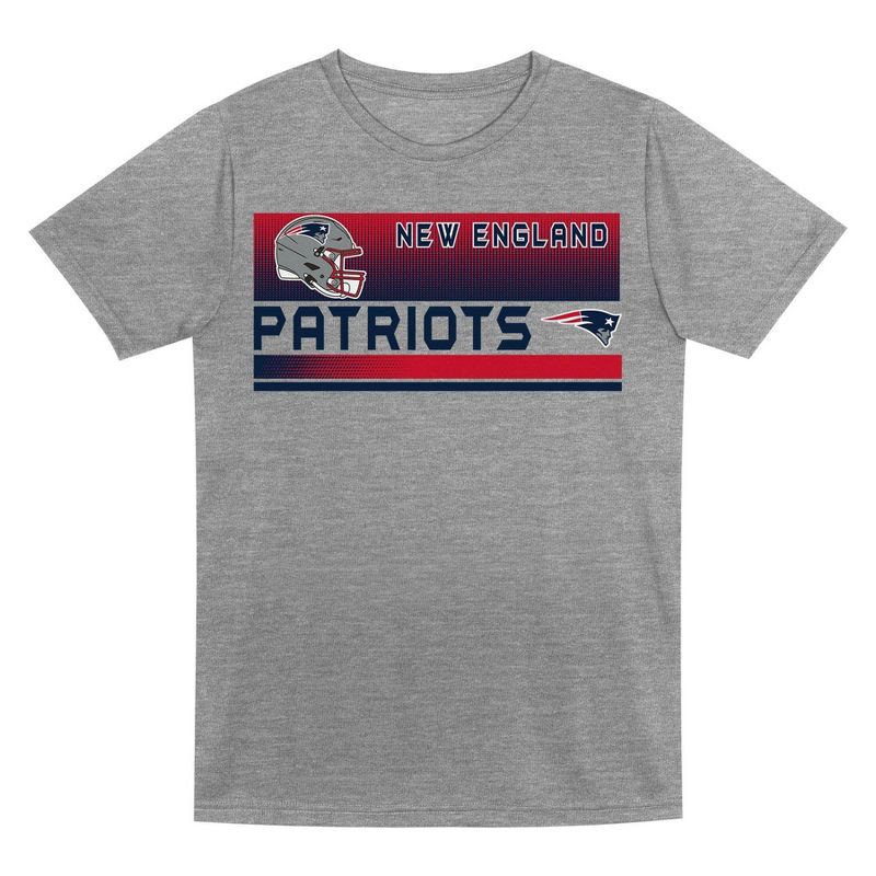 slide 3 of 3, NFL New England Patriots Toddler Boys' Gray 2pk T-Shirt - 4T, 2 ct