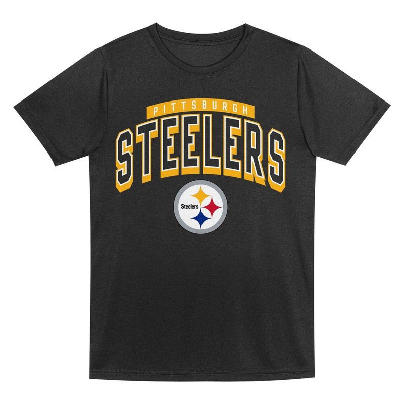 slide 3 of 3, NFL Pittsburgh Steelers Toddler Boys' Gray 2pk T-Shirt - 3T, 2 ct
