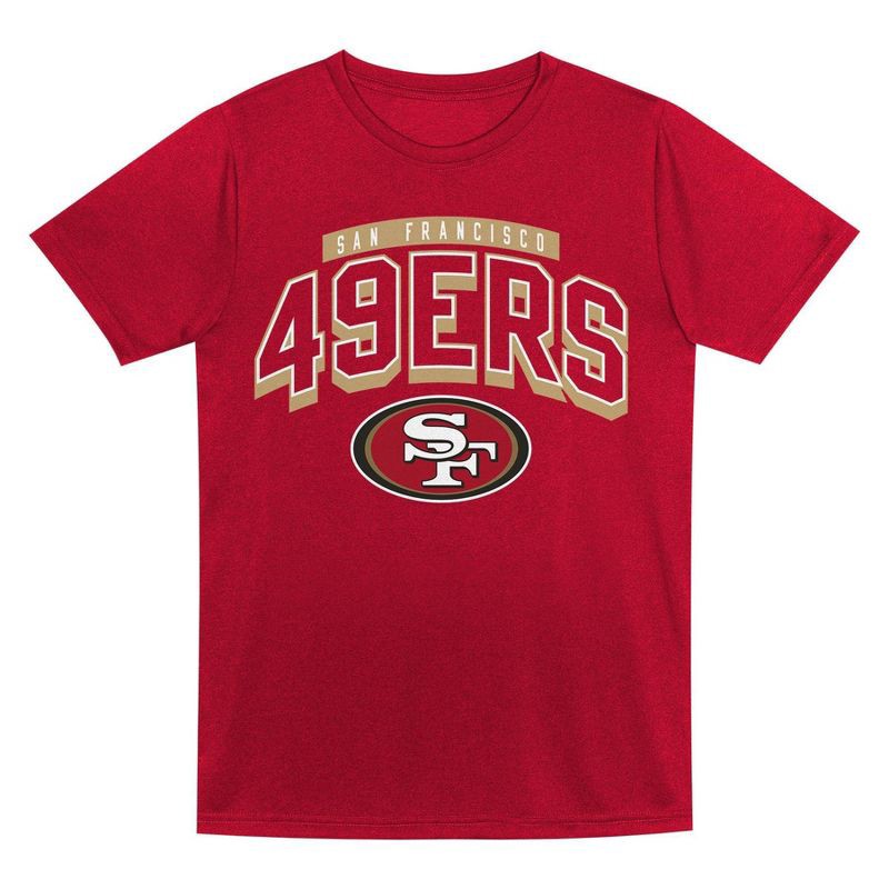 slide 3 of 3, NFL San Francisco 49ers Toddler Boys' Gray 2pk T-Shirt - 3T, 2 ct