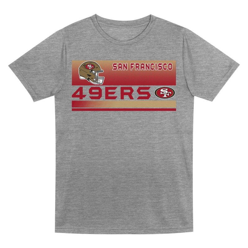 slide 2 of 3, NFL San Francisco 49ers Toddler Boys' Gray 2pk T-Shirt - 4T, 2 ct
