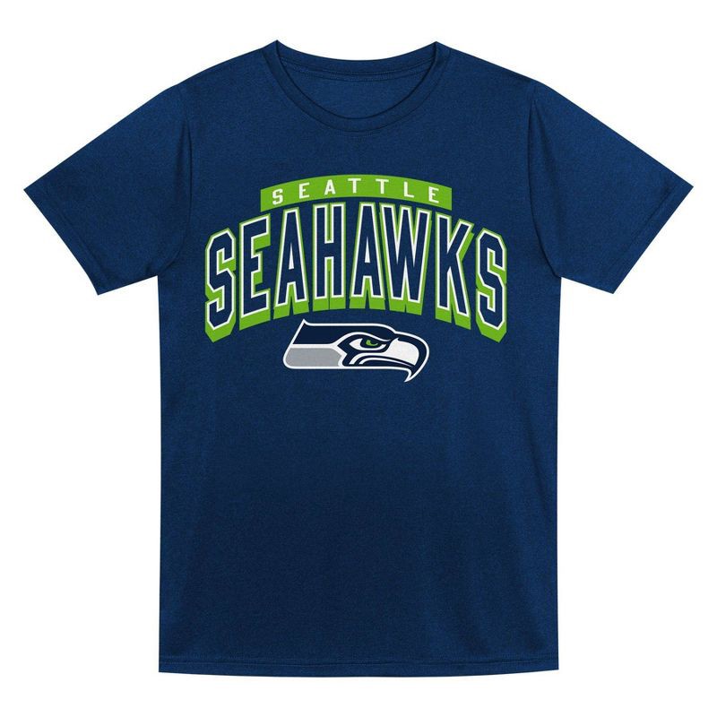 slide 3 of 3, NFL Seattle Seahawks Toddler Boys' Gray 2pk T-Shirt - 3T, 2 ct