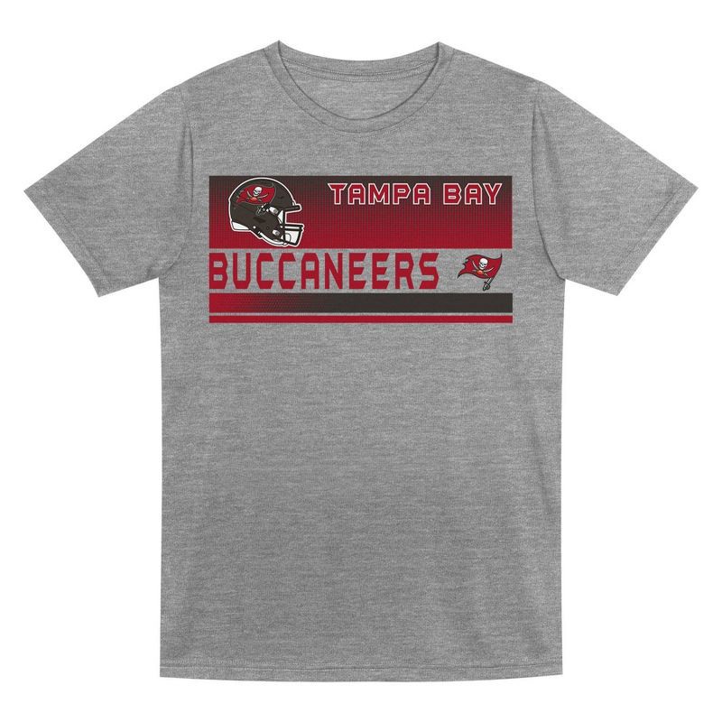 slide 2 of 3, NFL Tampa Bay Buccaneers Toddler Boys' Gray 2pk T-Shirt - 3T, 2 ct