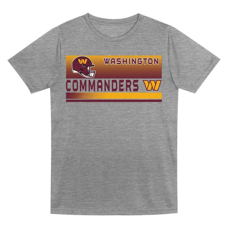 slide 2 of 3, NFL Washington Commanders Toddler Boys' Gray 2pk T-Shirt - 4T, 2 ct