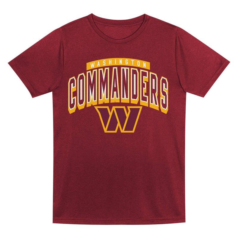 slide 3 of 3, NFL Washington Commanders Toddler Boys' Gray 2pk T-Shirt - 4T, 2 ct