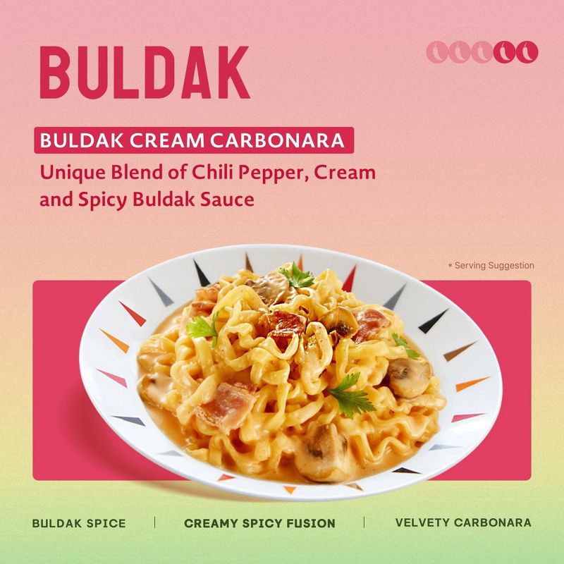 slide 3 of 6, Samyang Buldak Creamy Carbonara Ramen Big Bowl - 4.23oz, 4.23 oz